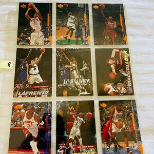 LOT OF 9 BASKETBALL Trading Cards. Mint Condition. Fleer Ultra Brand.
